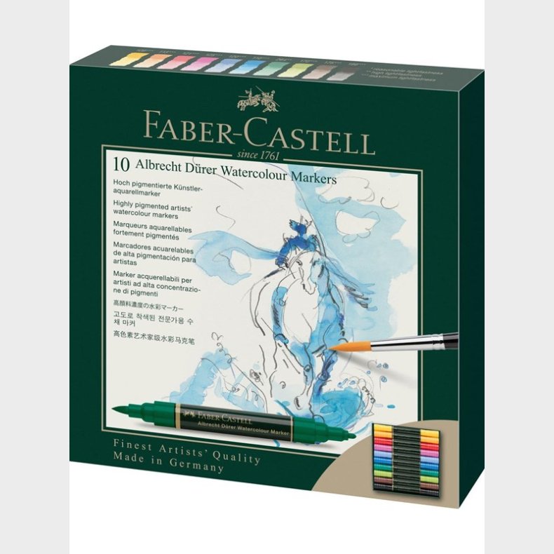 Faber Castell Albrecht D&uuml;rer Watercolour Markers (10 pcs)