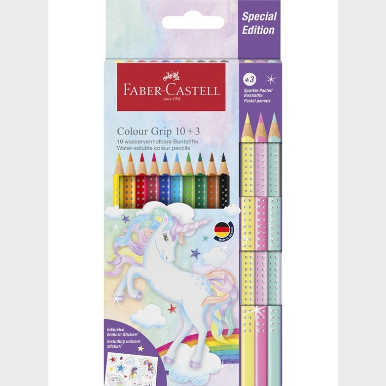 Faber Castell Colour Grip Colour Pencil Unicorn (13 pcs)