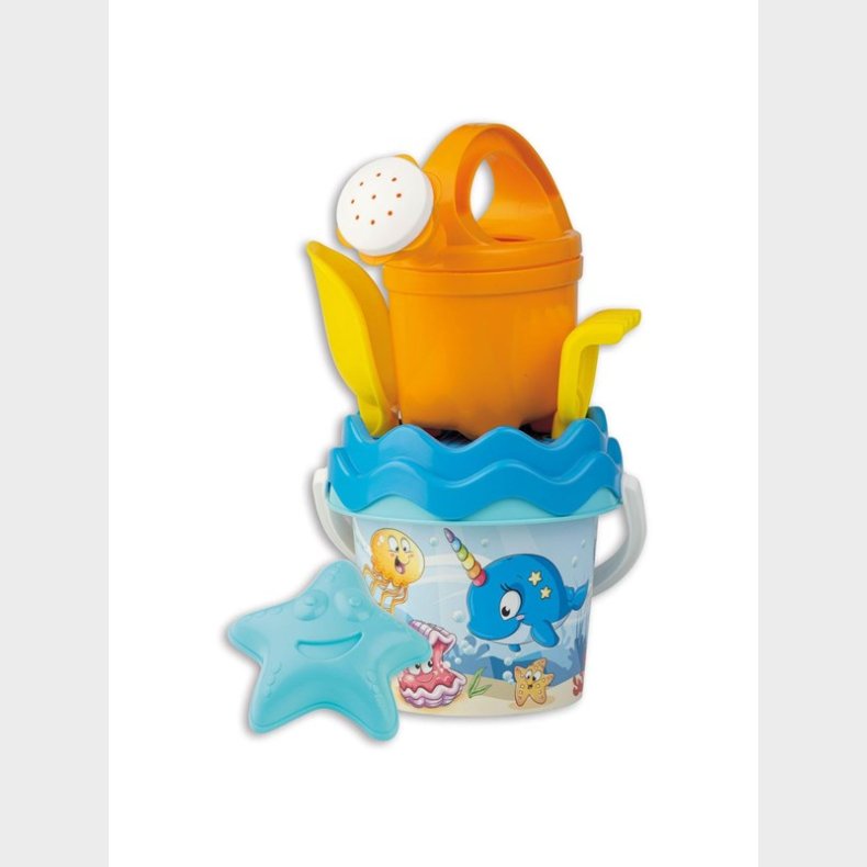 Androni Bucket set with Sand and Watermill Underwater world 6 pieces.