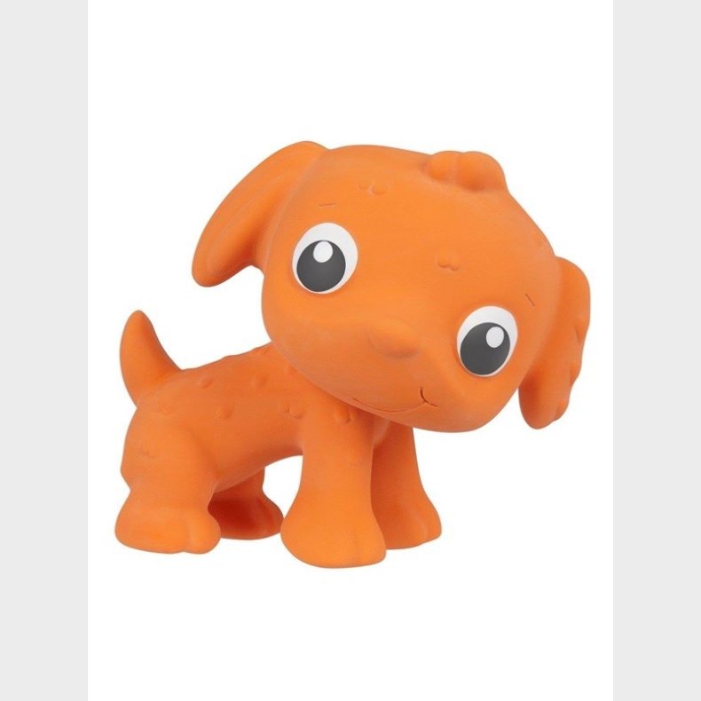 Playgro Eco Play Natural Rubber Pooky Puppy - Orange