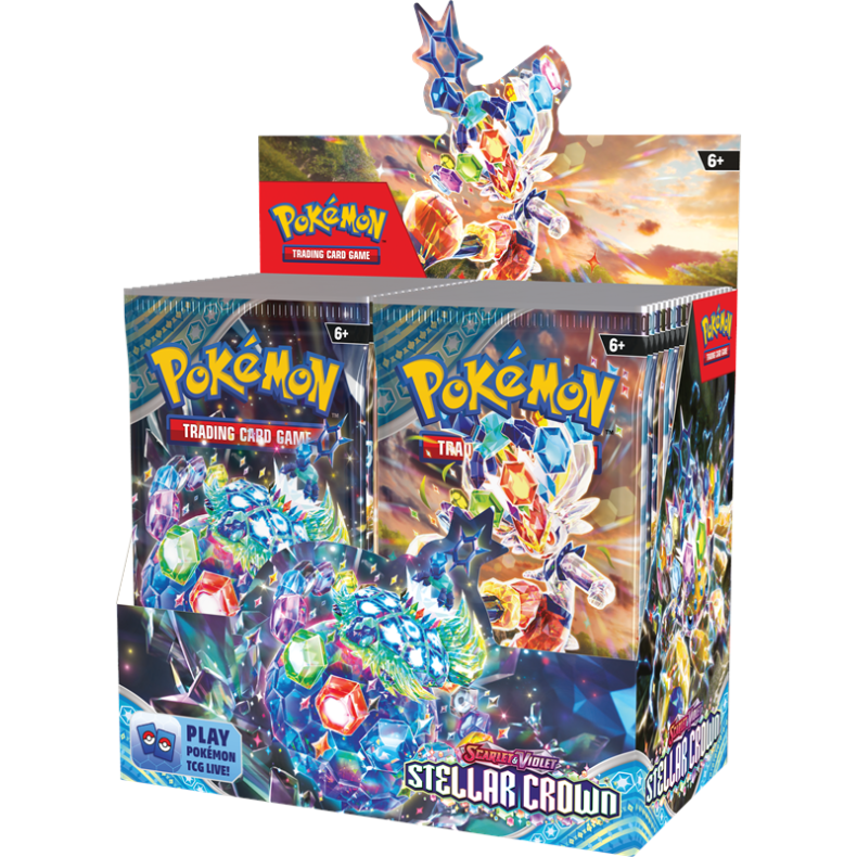 Pokemon Display (Booster Box) - SV07 - Scarlet &amp; Violet: Stellar Crown - 36 Boosters