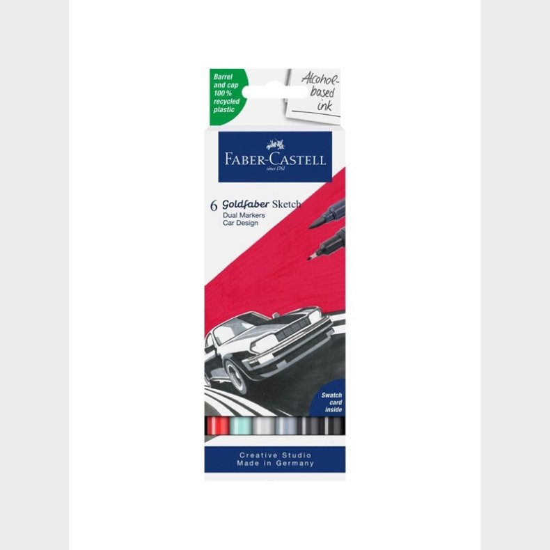 Faber Castell Goldfaber Sketch Marker - Car Design (6 pcs)