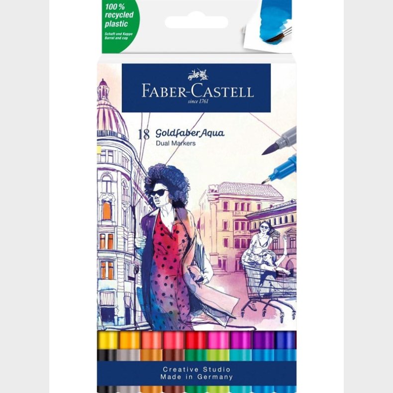 Faber Castell Goldfaber Aqua Dual Marker (18 pcs)