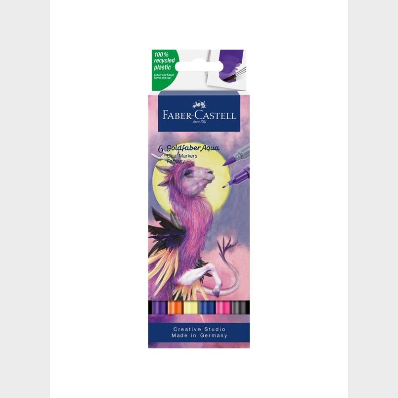 Faber Castell Goldfaber Aqua Dual Marker - Fantasy (6 pcs)