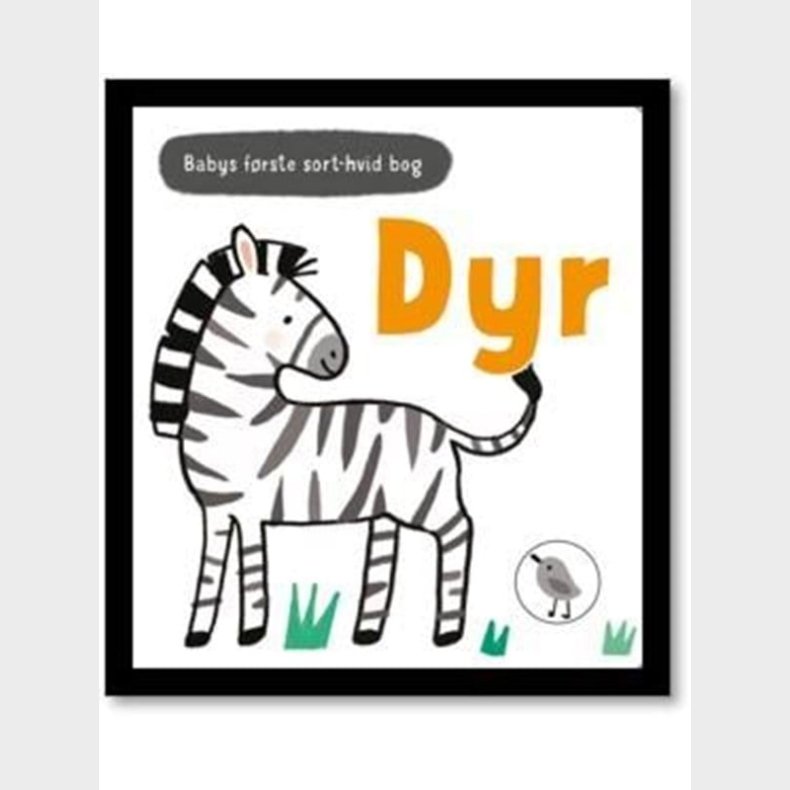 Babys frste sort-hvid bog DYR - Brnebog - Board books