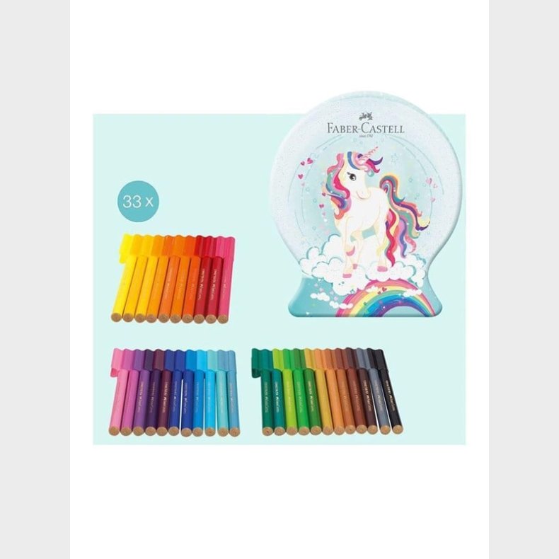 Faber Castell Felt Tip Pen Connector Unicorn 33 pcs