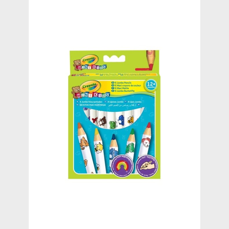 Crayola: 8 Mini Ks Jumbo Pencils