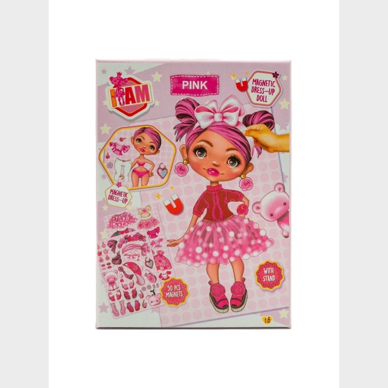 Canenco I Am Dress Up Doll Magnetic Pink