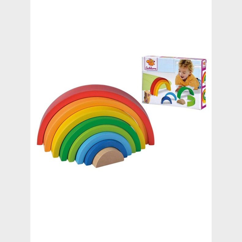 Eichhorn Wooden Stackable Rainbow 8 pcs.