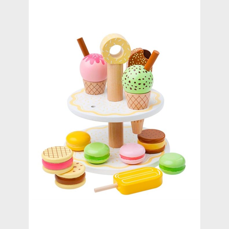 Bigjigs Wooden Etag&egrave;re with Sweet Snacks