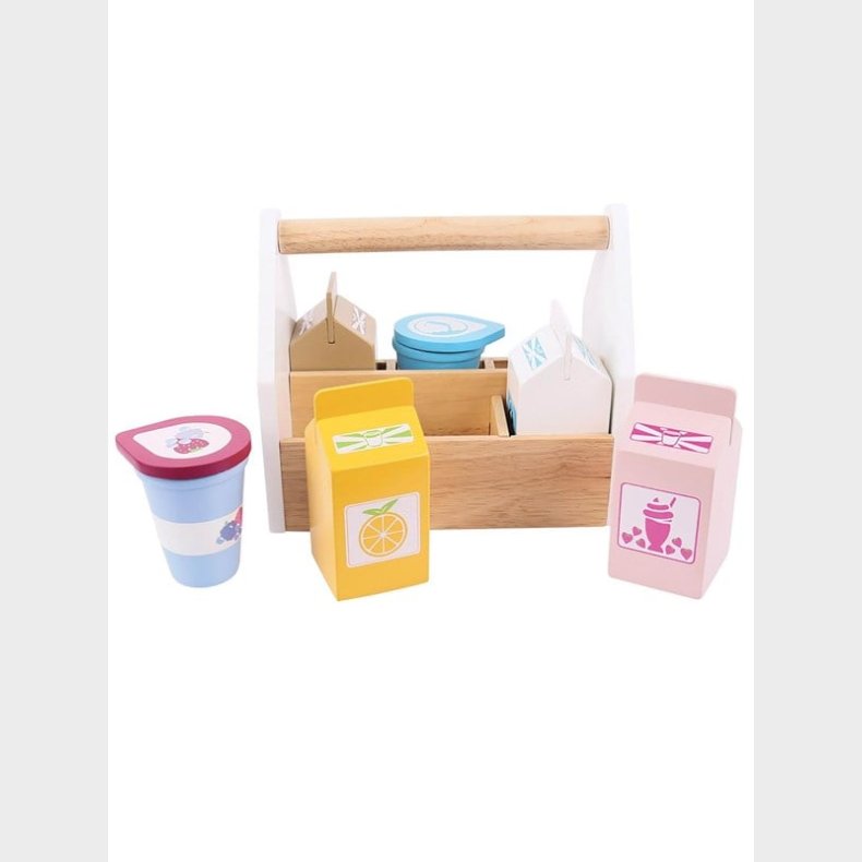 Bigjigs Wooden Box with Dairy Products 7 pcs.