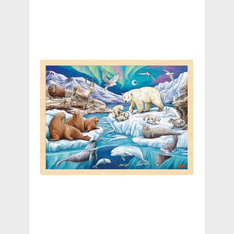 Goki Wooden Jigsaw Puzzle Polar Night 96pcs.