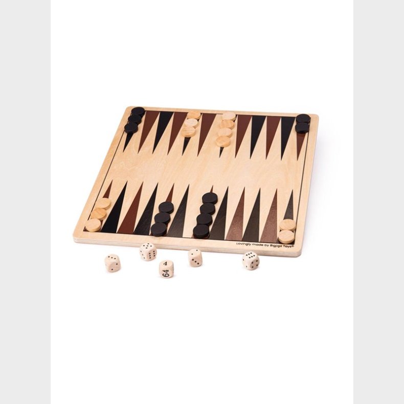 Bigjigs Backgammon Wooden Board Game