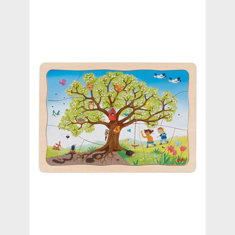 Goki Wooden Jigsaw Puzzle My Apple Tree 32 pcs. Wood