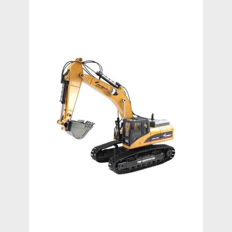 Amewi Excavator G704E full metal 1:14 Yellow 2.4GHz in a leather case