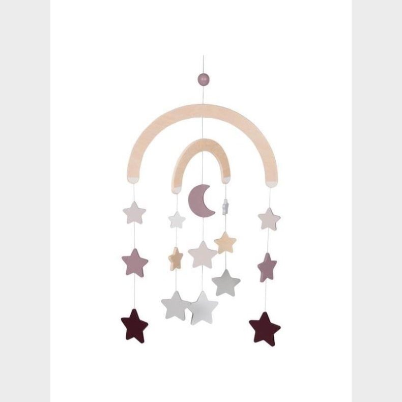 Goki Wooden Baby Mobile Starry Sky Pink